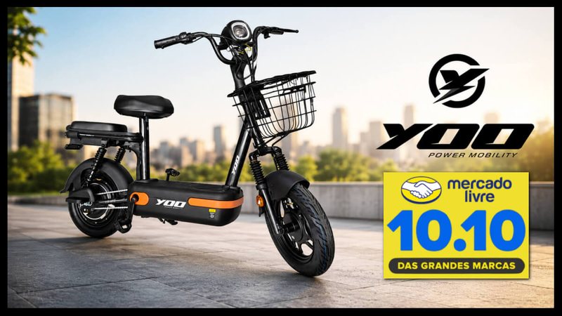Esquenta 10.10 Mercado Livre: bicicleta elétrica Yoo Mobility com desconto de 47%