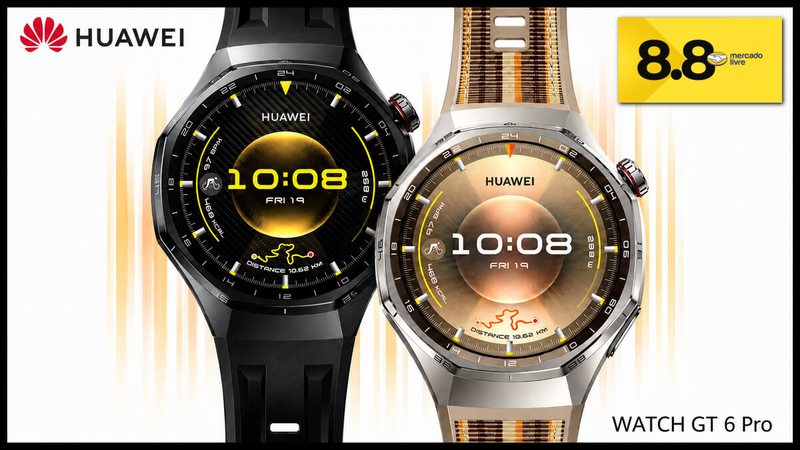 Esquenta 8.8 Mercado Livre: 41% de desconto no Watch GT Pro da Huawei
