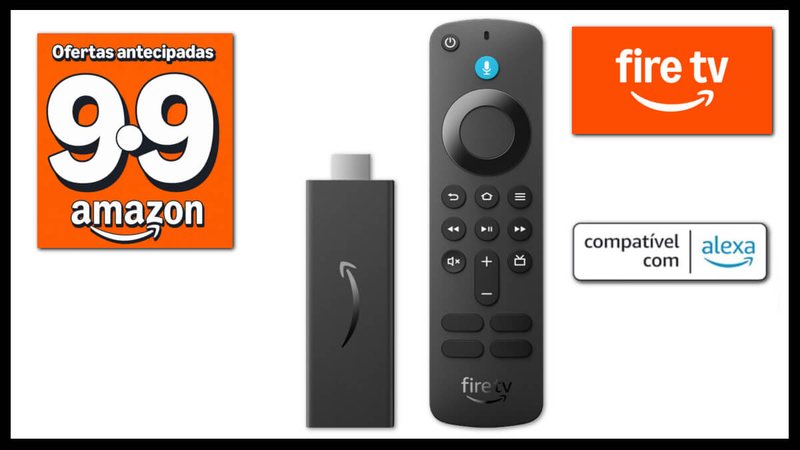 Esquenta 9.9 Amazon: Fire TV Stick HD com desconto de 48%