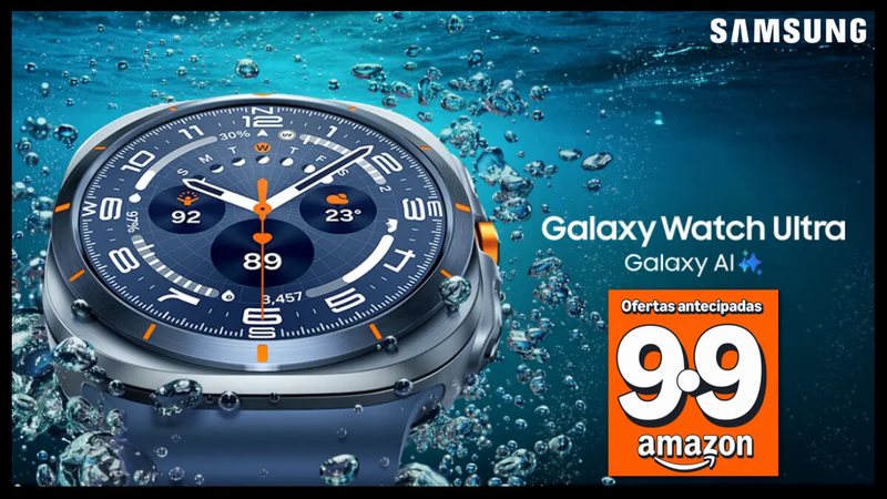 Esquenta 9.9 Amazon: Galaxy Watch Ultra da Samsung com desconto de 63%