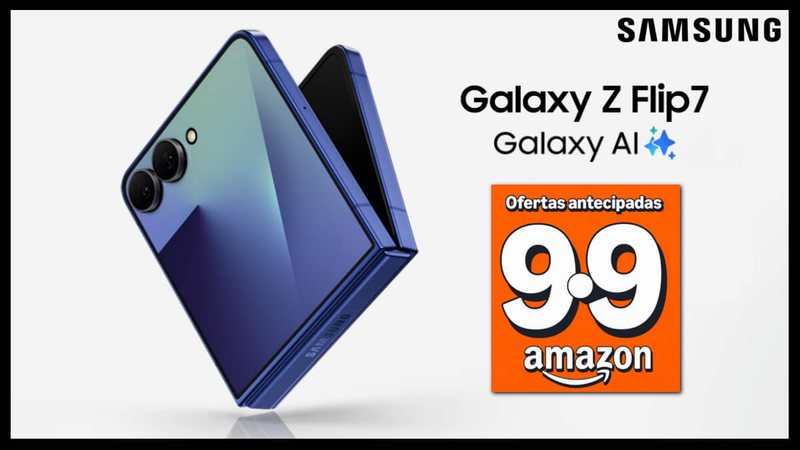 Esquenta 9.9 Amazon: Galaxy Z Flip7 da Samsung com desconto de 40%