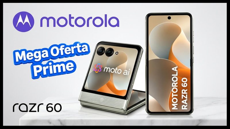 Mega Oferta Amazon Prime: 51% de desconto no Motorola Razr 60