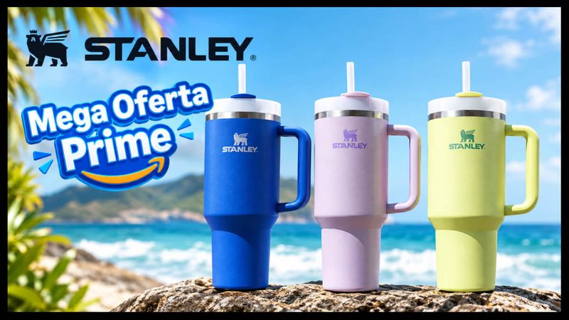 Mega Oferta Amazon Prime: copo Quencher da Stanley com descontos de até 48%