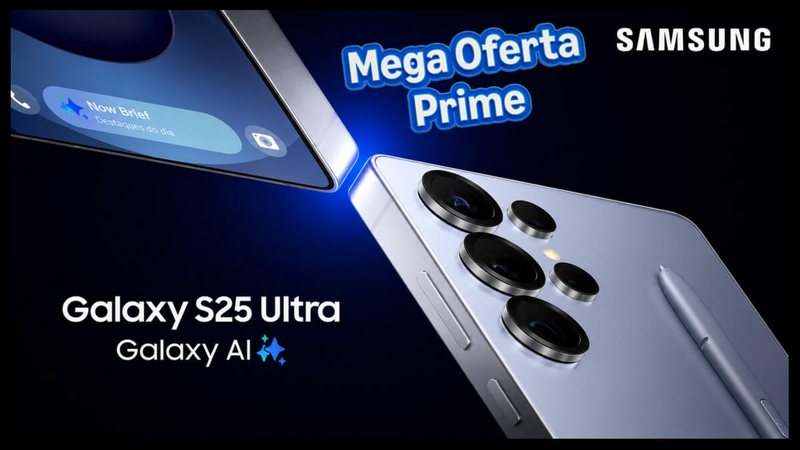Mega Oferta Amazon Prime: Samsung Galaxy S25 Ultra com 49% de desconto