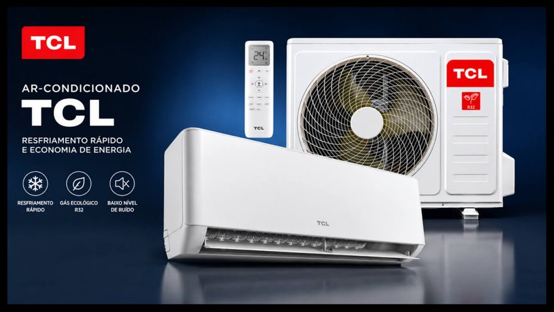 Oferta do dia: 44% de desconto no ar condicionado Hi Wall da TCL