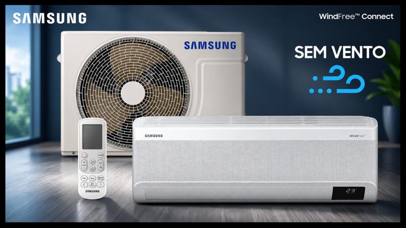 Oferta do dia: desconto de 42% no ar condicionado WindFree da Samsung