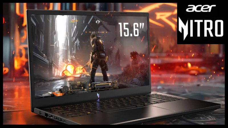 None - Notebook Gamer Acer Nitro V15 - Divulgação