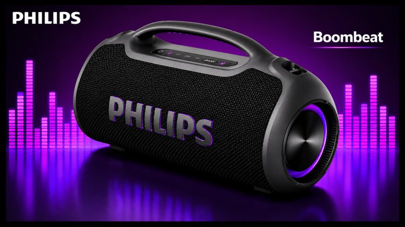 Oferta Relâmpago: caixa Boombeat da Philips com desconto de 46%