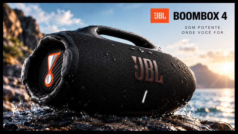 Oferta Relâmpago: caixa JBL Boombox 4 com super desconto de 50%
