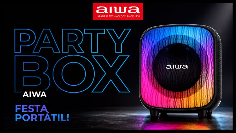 Oferta Relâmpago: caixa Partybox da AIWA com desconto de 48%