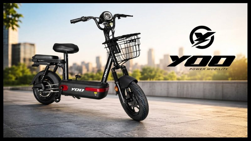 Oferta Relâmpago: desconto de 46% na bicicleta elétrica Yoo Mobility