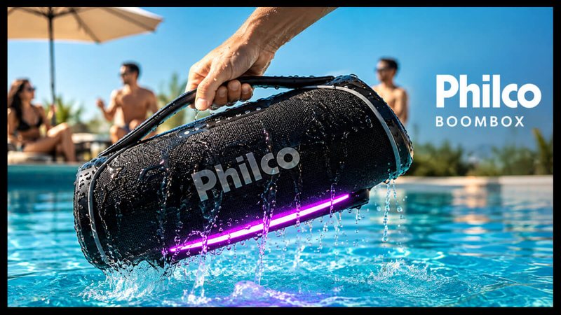 Oferta Relâmpago: desconto de 50% na caixa Boombox Extreme da Philco