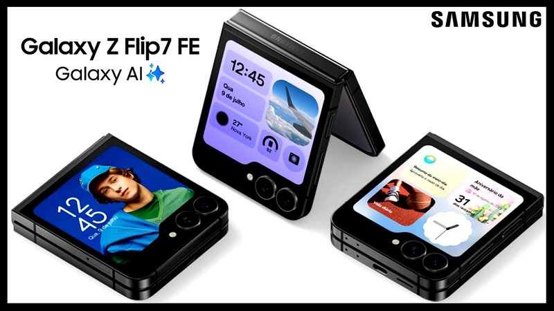 None - Samsung Galaxy Z Flip 7 FE - Divulgação