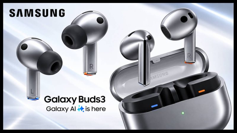 Oferta Relâmpago: Galaxy Buds3 da Samsung com desconto de 58%