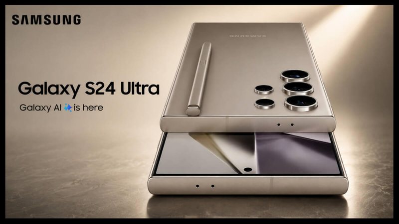 Oferta Relâmpago: Galaxy S24 Ultra da Samsung com 46% de desconto