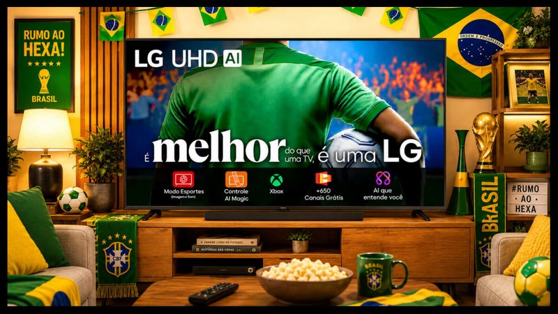 Oferta Relâmpago: nova smart TV UHD da LG com desconto de 50%