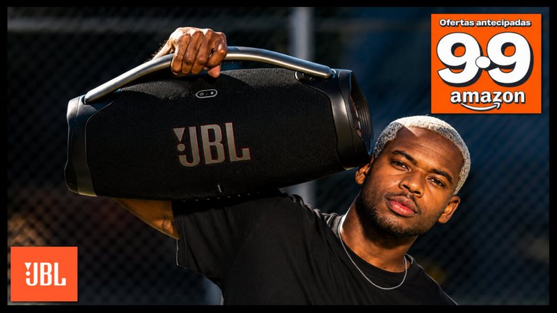 Ofertas 9.9 Amazon: caixa JBL Boombox 3 com 50% de desconto
