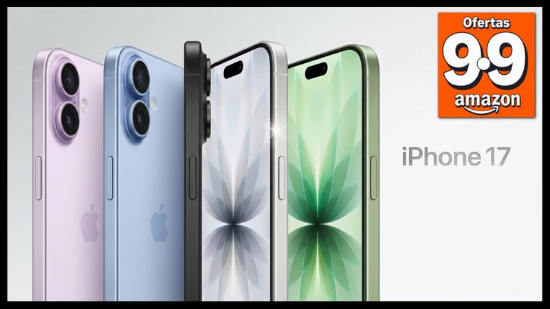 Ofertas 9.9 Amazon: desconto de 40% no novo Apple iPhone 17