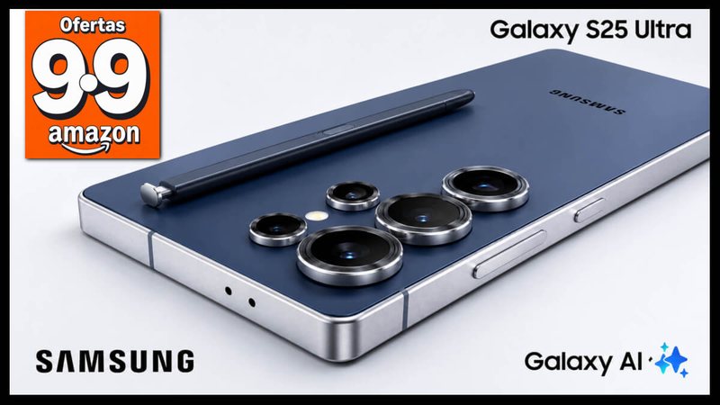 Ofertas 9.9 Amazon: Galaxy S25 Ultra da Samsung com 51% de desconto