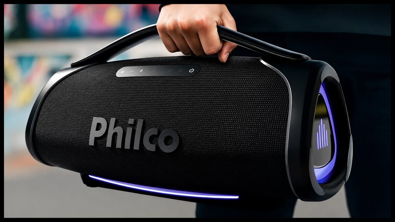 Ofertas do dia: 47% de desconto na caixa de som Boombox da Philco