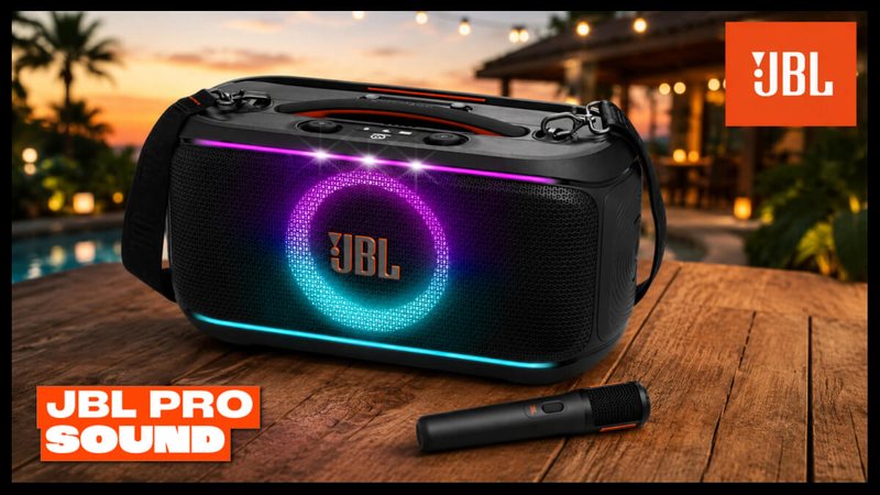 Ofertas do dia: 55% de desconto na caixa JBL PartyBox com microfone