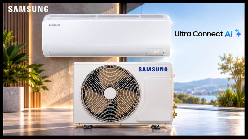 Ofertas do dia: ar condicionado Ultra Connect IA da Samsung com 40% de desconto