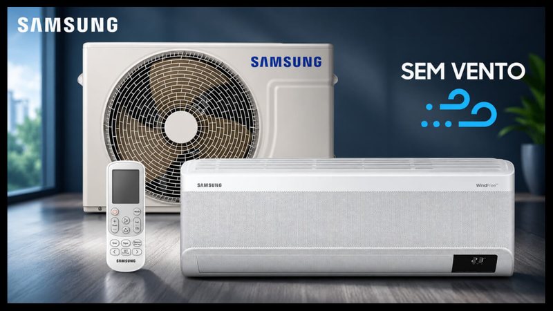 Ofertas do dia: ar condicionado WindFree da Samsung com desconto de 44%