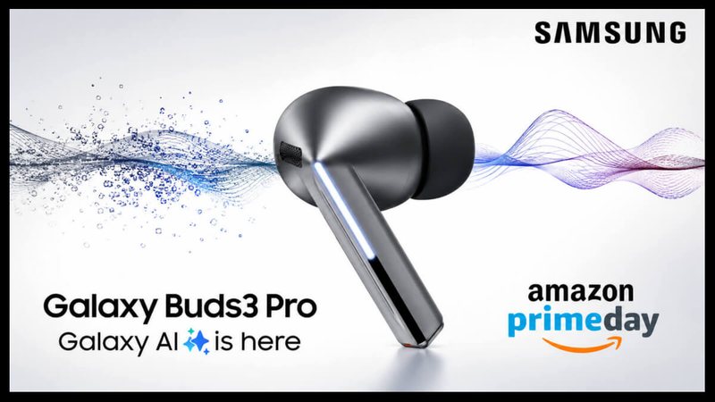 Ofertas Prime Day: Galaxy Buds3 Pro da Samsung com desconto de 54%