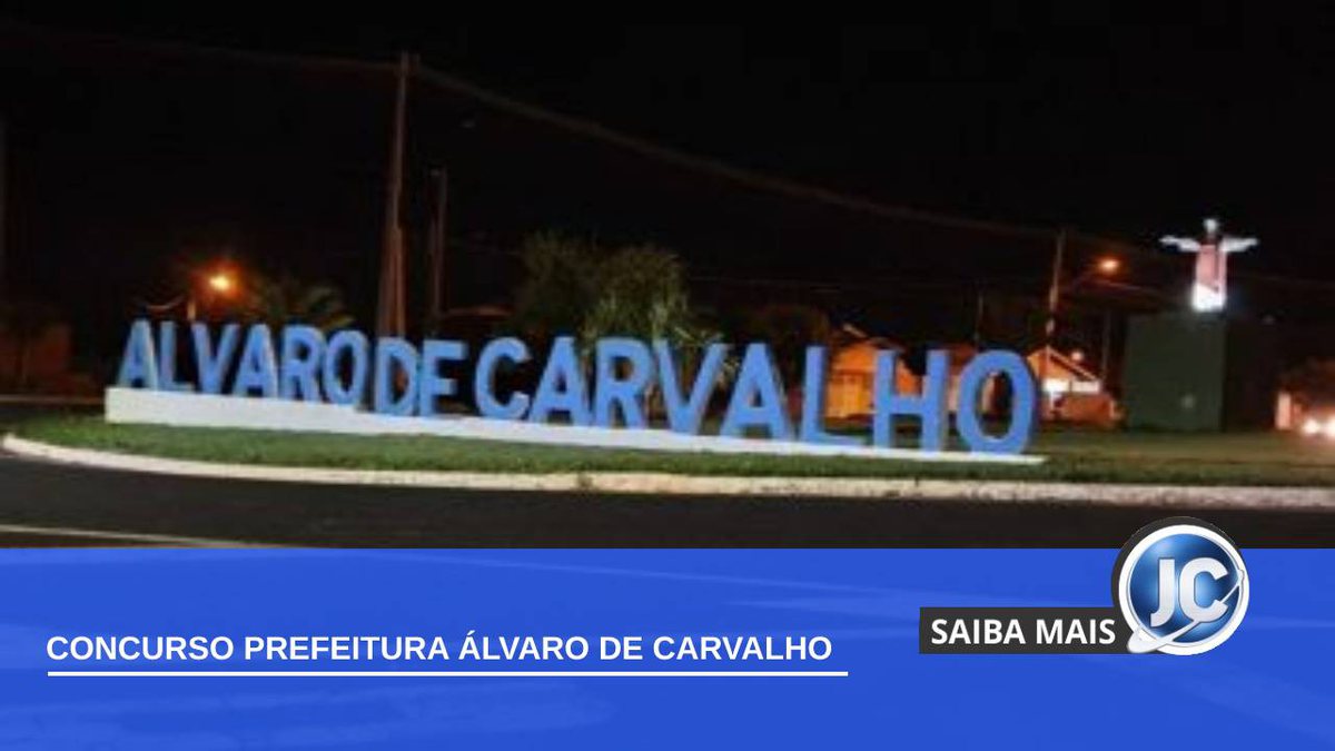 Concurso Prefeitura de Álvaro de Carvalho SP recebe inscrições cargos de todos os níveis de escolaridade