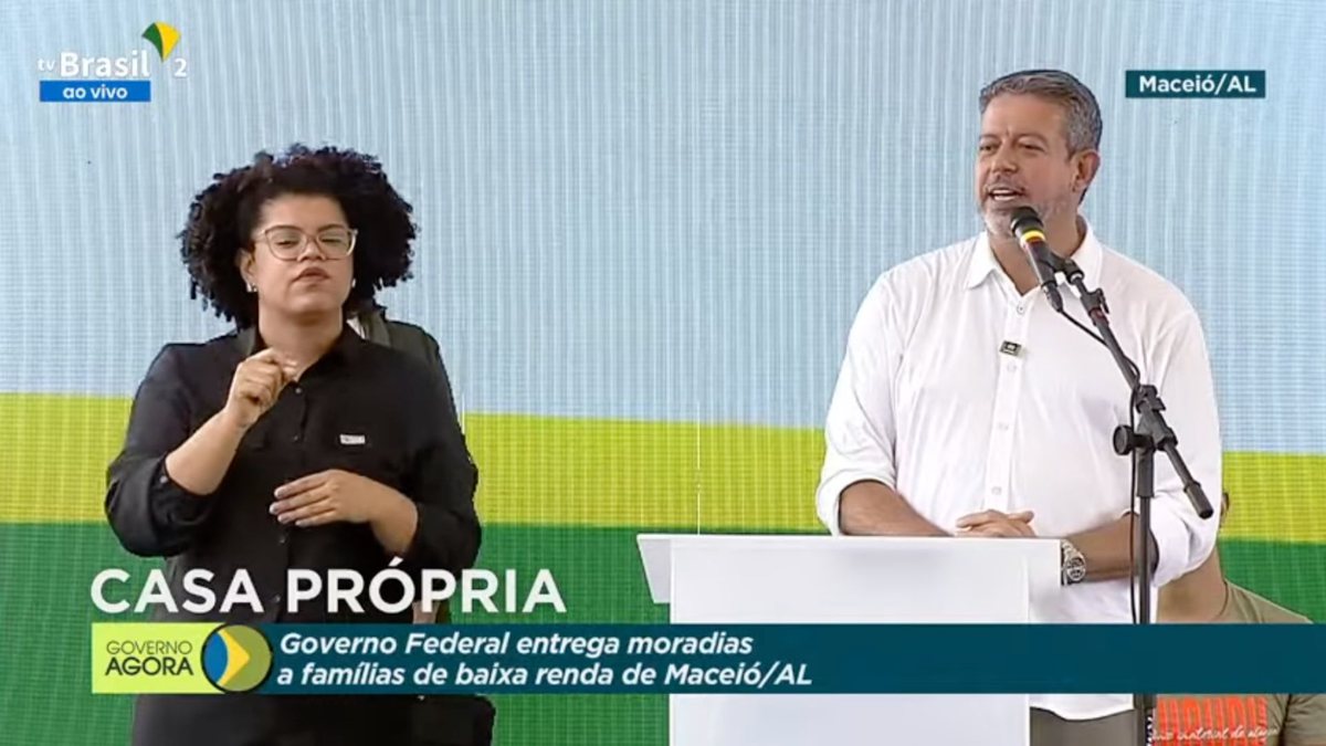 Arthur Lira (PP) discursa durante evento de entrega de moradias em Maceió (AL) - Reprodução YouTube - Auxílio Gás em dobro