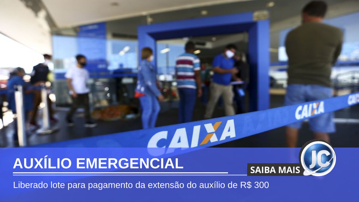 Auxílio emergencial: Caixa libera pagamento de R$ 300