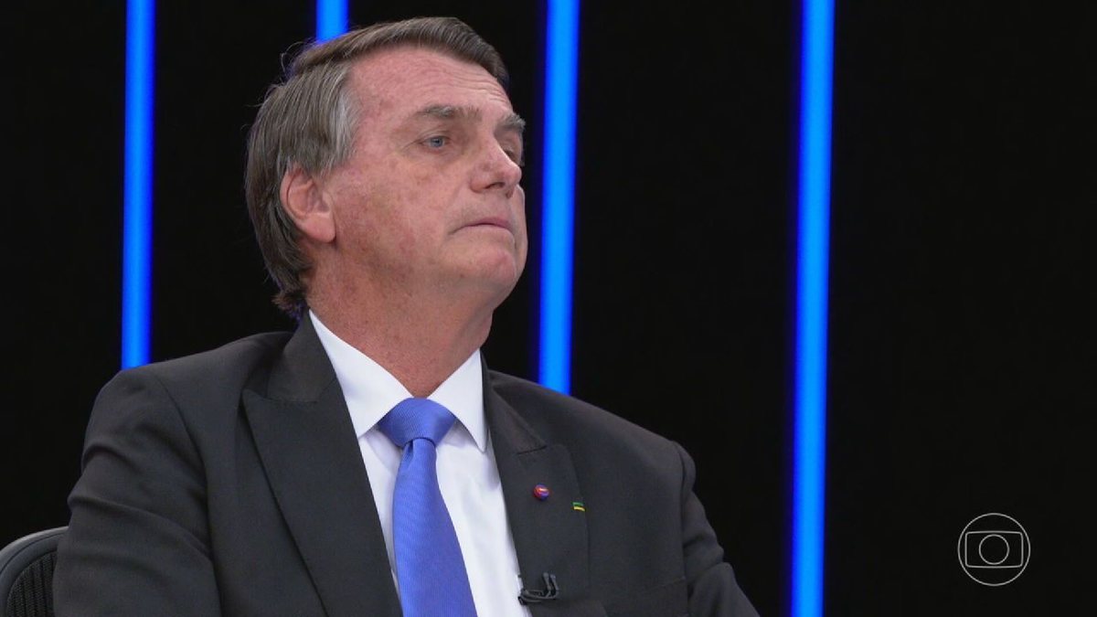 None - Presidente Jair Bolsonaro: reprodução Globo