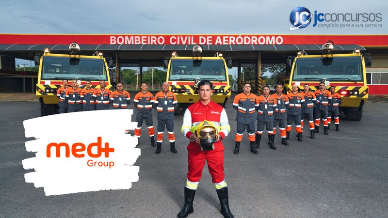 Bombeiro Civil Med+ = vagas para bombeiros - Divulgação