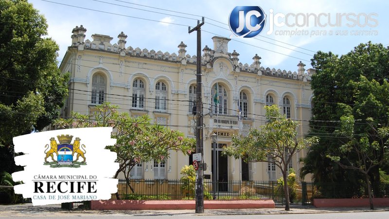 None - Concurso Câmara Municipal de Recife PE: sede da Câmara de Recife PE: Divulgação
