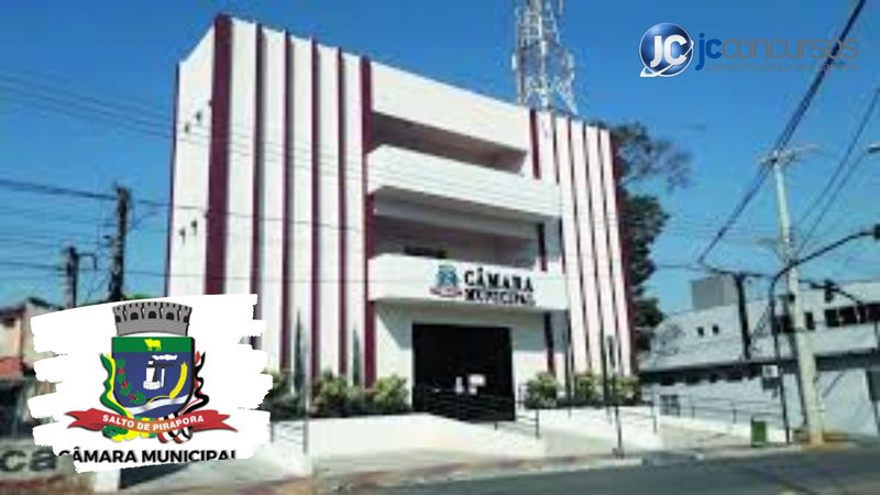 None - Concurso Câmara Salto de Pirapora SP: sede da Câmara de Salto de Pirapora Divulgação