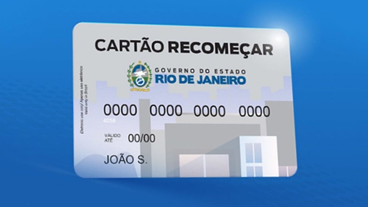 Cartão Recomeçar começa a ser entregue no Rio de Janeiro - Divulgação/RJ