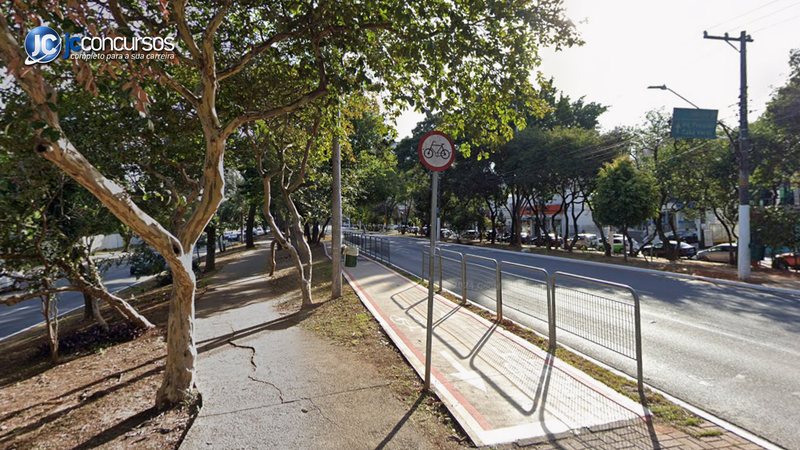Ciclofaixa na avenida Braz Leme, em São Paulo - Google Maps