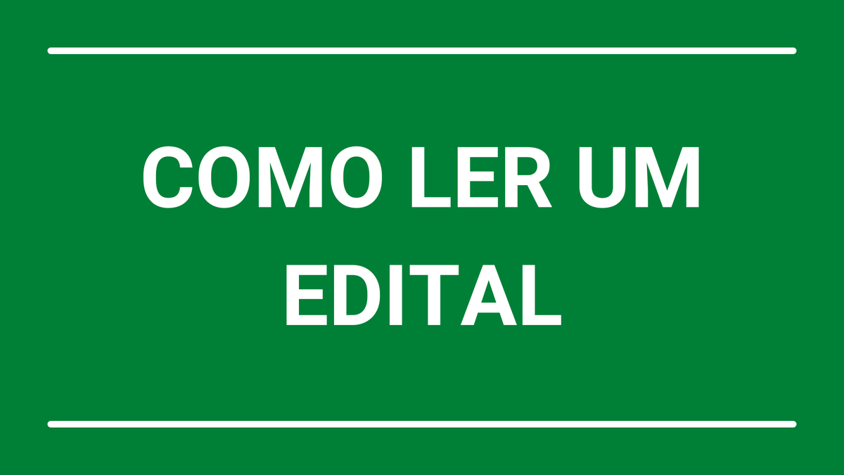 Como ler um edital de um concurso público - JC Concursos