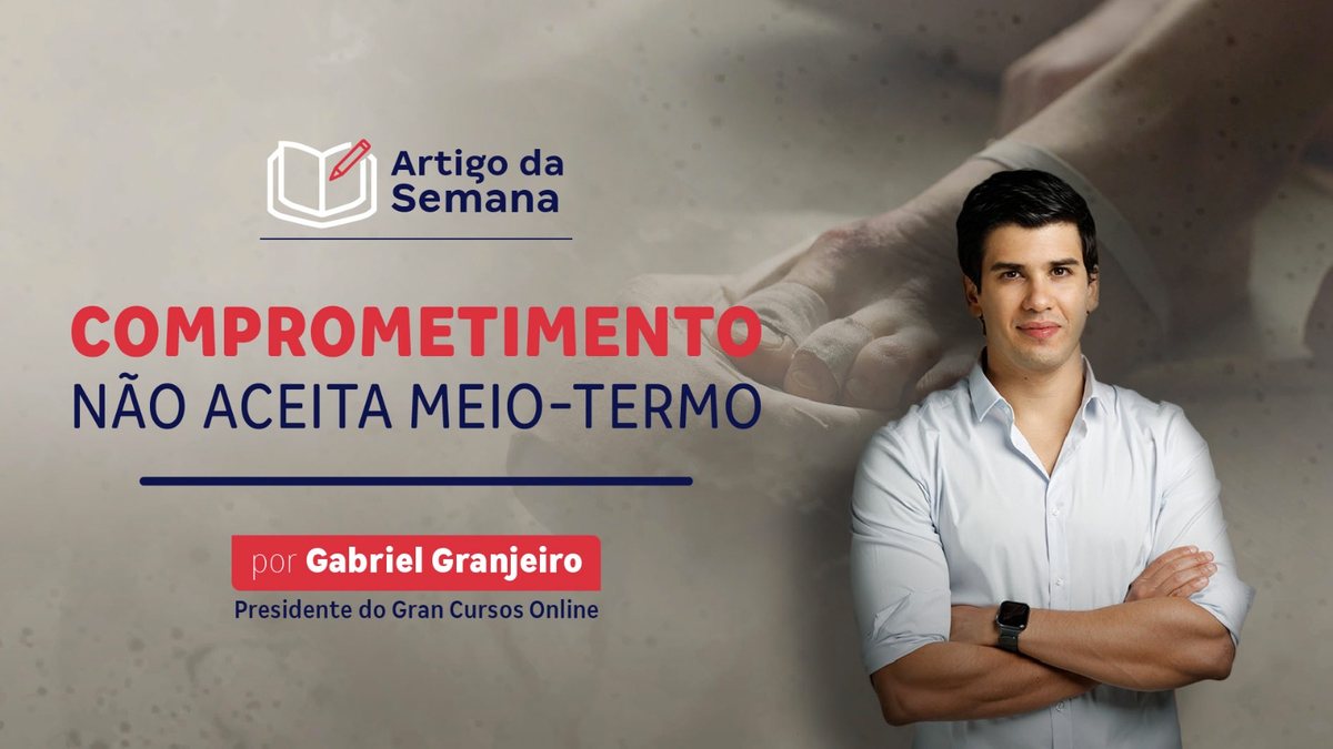 Gabriel Granjeiro: "Comprometimento não aceita meio-termo"