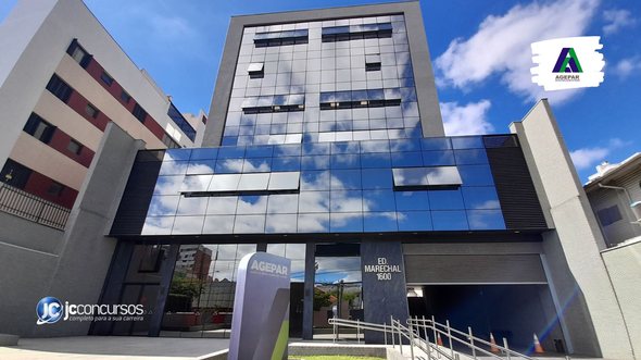 Concurso da Agepar: prédio da Agência Reguladora de Serviços Públicos Delegados do Paraná