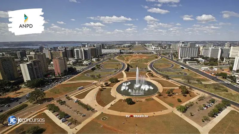 Processo seletivo da ANPD: vista panorâmica de Brasília, onde fica a sede da instituição