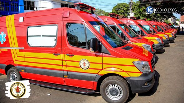 Concurso dos Bombeiros AP: viaturas do Corpo de Bombeiros Militar do Estado do Amapá