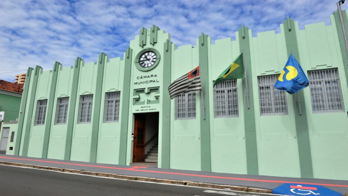 Concurso da Câmara de Botucatu: fachada do prédio do Legislativo
