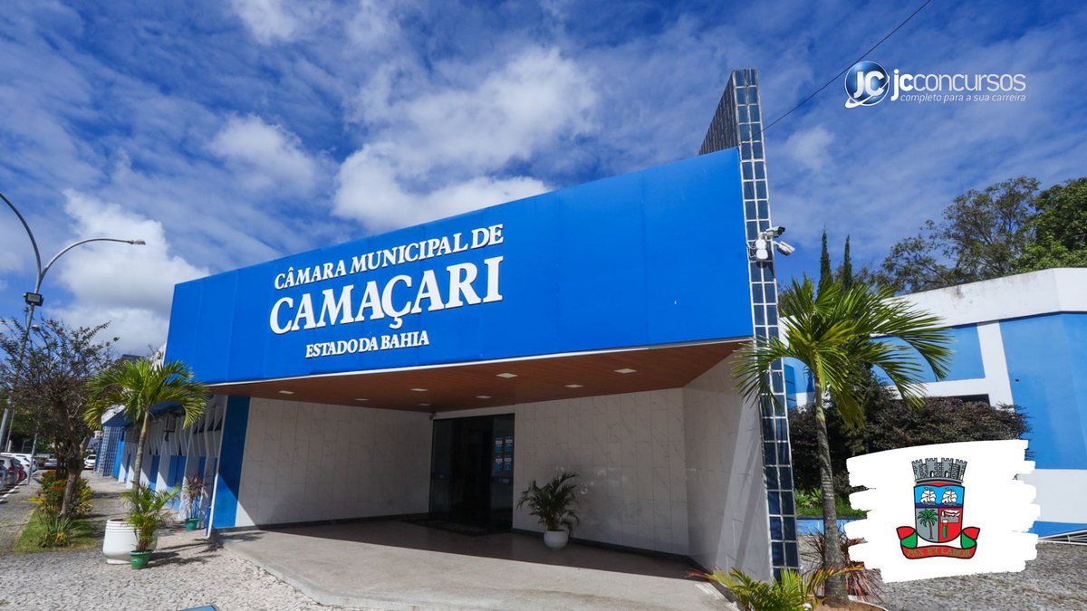 Concurso da Câmara de Camaçari: fachada do prédio do Legislativo
