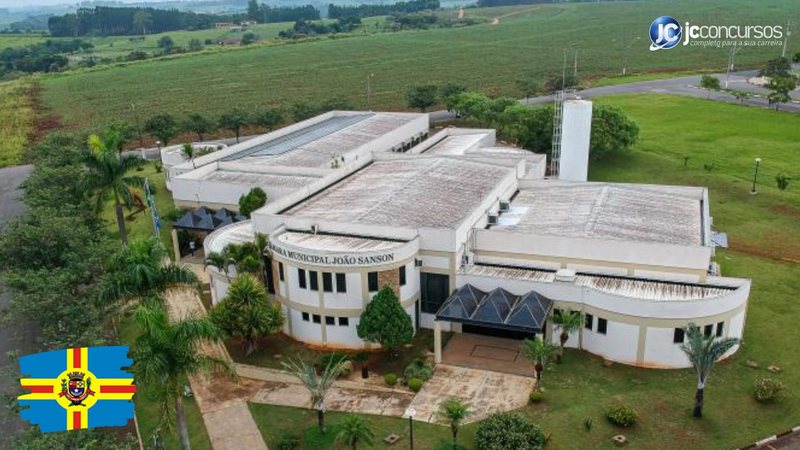 Concurso da Câmara de Cerquilho SP: vista aérea do prédio do Legislativo - Divulgação