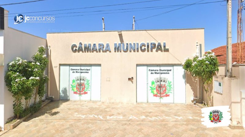 Concurso da Câmara de Marapoama SP: fachada do Legislativo