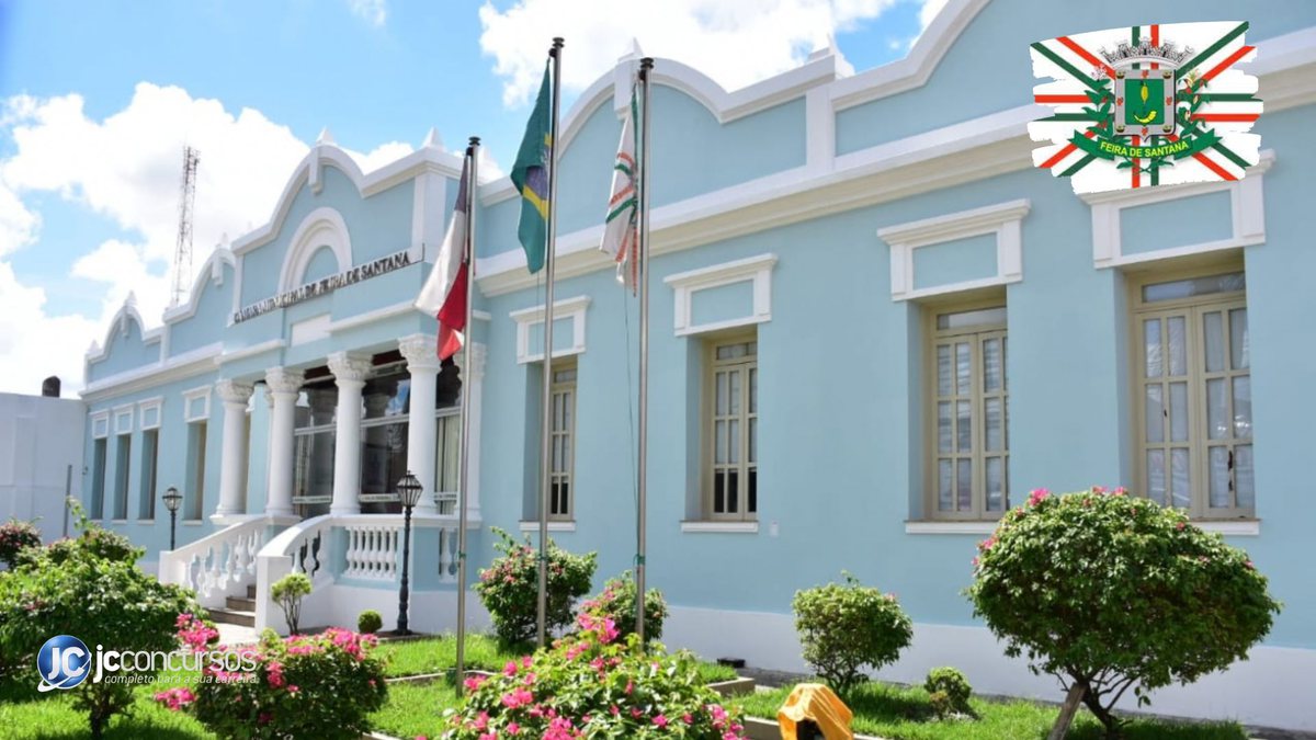 Concurso da Câmara de Feira de Santana: fachada do prédio do Legislativo - Divulgação