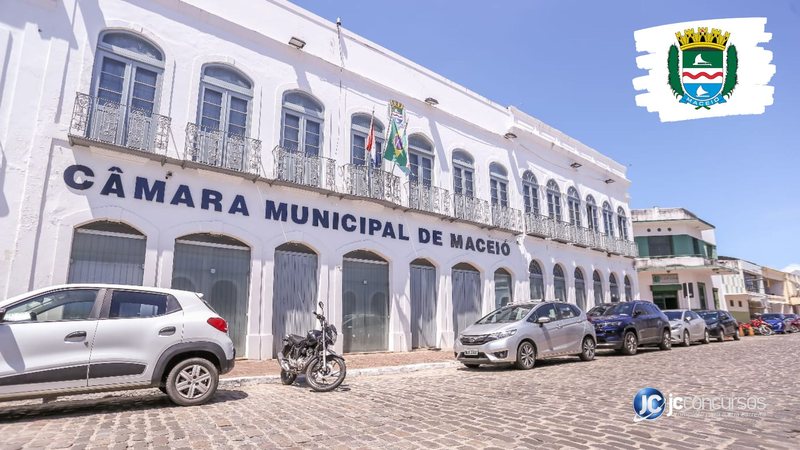 Concurso da Câmara de Maceió: fachada do prédio do Legislativo - Foto: Divulgação