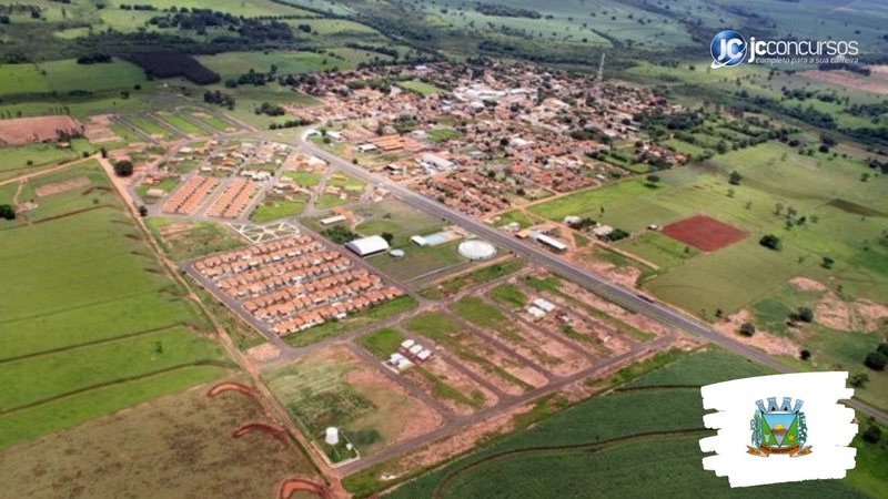 Concurso da Câmara de Nova Independência: vista aérea do município