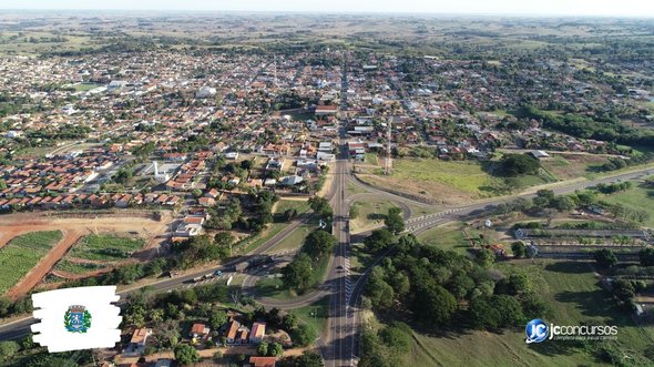 Concurso da Câmara de Pacaembu: vista aérea do município - Foto: Divulgação